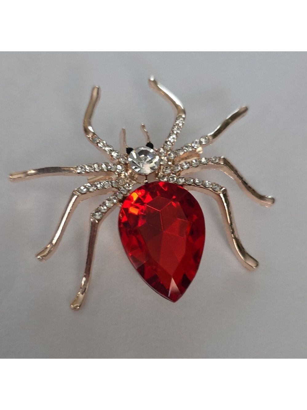 SPIDER Brooch  Simulated DIAMONDS